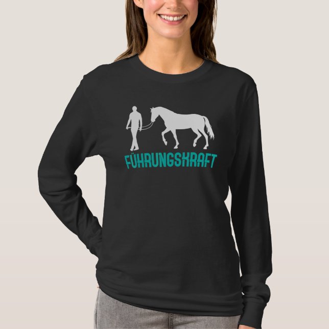 Pferdeführer Pferdezubehör Reitsport T-Shirt (Vorderseite)