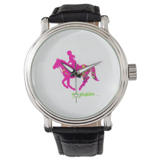 Pferdegalopp meine Leidenschaft Armbanduhr