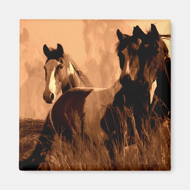 Pferdegeister Magnet (Vorne)