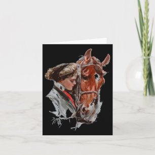Pferdegeschenk für Mädchen Frauen, die Pferde Lieb Karte