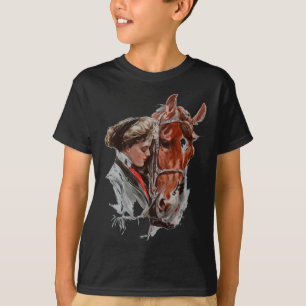 Pferdegeschenk für Mädchen Frauen, die Pferde Lieb T-Shirt