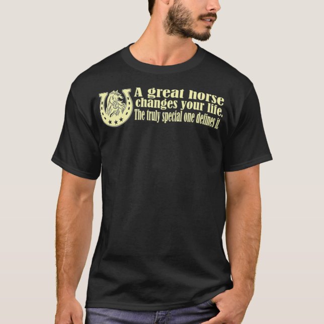 Pferdegeschenke für Pferdefreunde Sprichwort coole T-Shirt (Vorderseite)