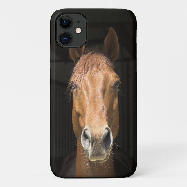Pferdegesicht Foto Bild Case-Mate iPhone Hülle (Rückseite)