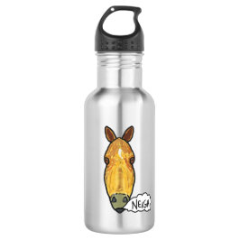 Pferdegesicht Neigh Edelstahlflasche