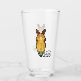 Pferdegesicht Neigh Glas