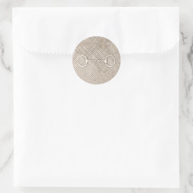 Pferdegespinst Runder Aufkleber (Tasche)