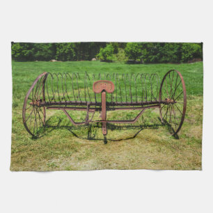 Pferdegezogener Heurechen Handtuch