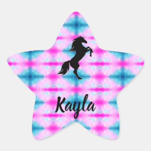 PferdeGirl Stern-Aufkleber