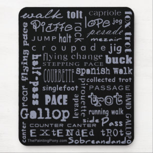Pferdegüsse Mousepad