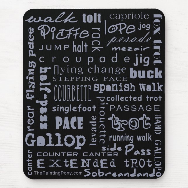 Pferdegüsse Mousepad (Vorne)