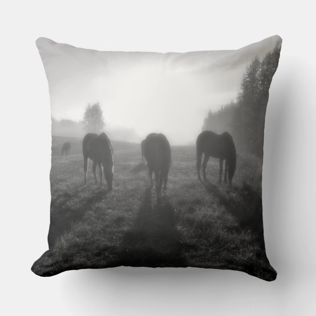 Pferdehahn-Foto auf einer BC Ranch Kissen (Vorderseite)