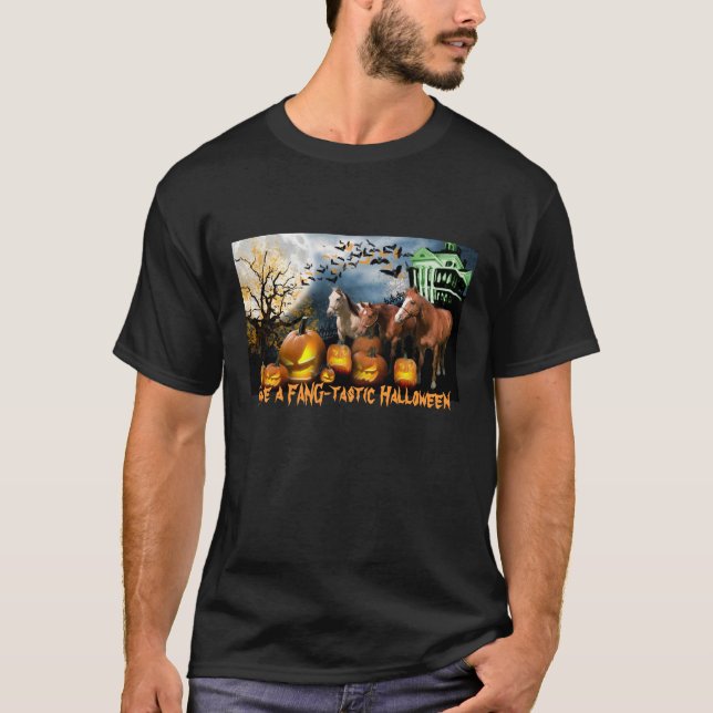 Pferdehalloween-T - Shirt (Vorderseite)