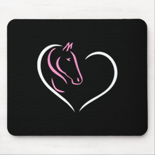 Pferdeherz Niedliches Pferd Reiten Pferdewanderer Mousepad