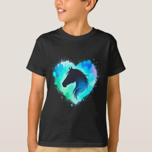 Pferdeherz Pferd Reiten T-Shirt