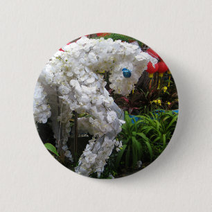 Pferdejahr   春 節 馬 ... Thema chinesische Blume Button