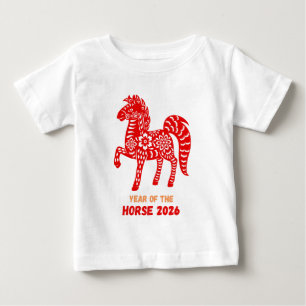 Pferdejahr 2026 baby t-shirt