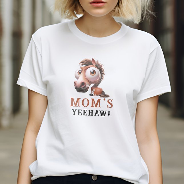 Pferdekarikaturen 1. Geburtstag Party T-Shirt (Von Creator hochgeladen)