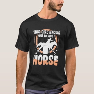 Pferdekarren Racing dieses Mädchen weiß, wie man r T-Shirt