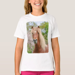 Pferdekopf Aegidienberger quer isländisch und Paso T-Shirt