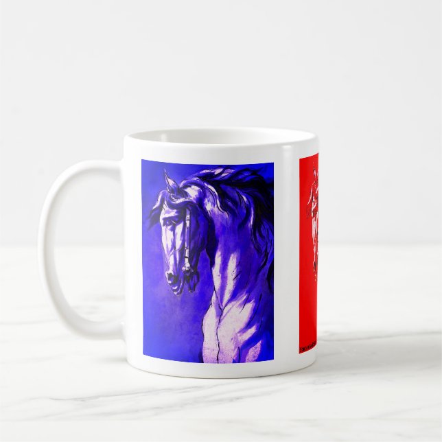 Pferdekopf Kaffeetasse (Links)