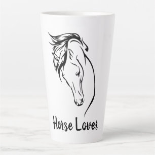 Pferdekopf Mit Mähne Latte-Mug Milchtasse