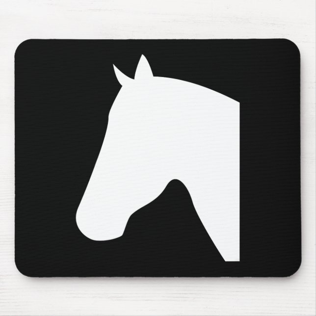 Pferdekopf-Silhouetten1 Mousepad (Vorne)