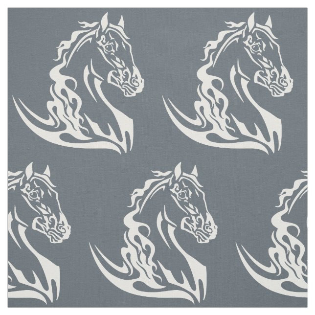 Pferdekopf Stoff (Muster)