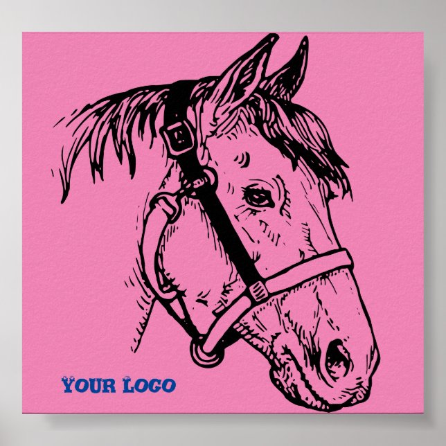 Pferdekopfposter Poster (Vorne)