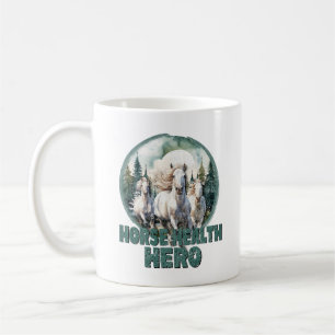 Pferdekrankenheld, Vintage Pferde Kaffeetasse