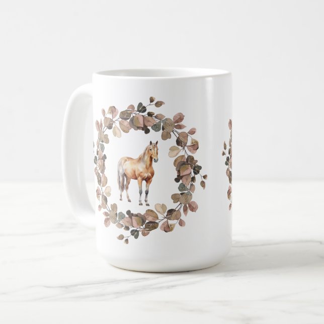 Pferdekranz Kaffeetasse (Vorderseite Links)