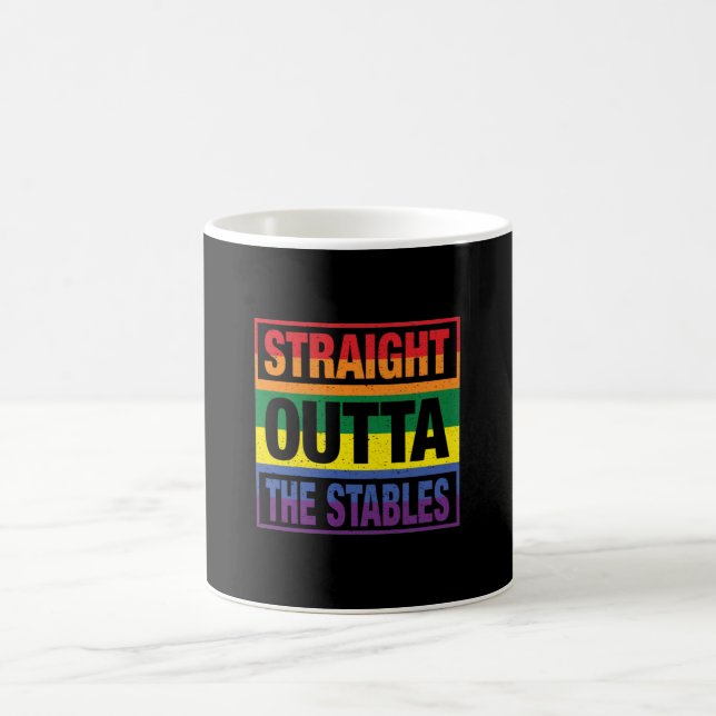Pferdekunst direkt über den Pferden Kaffeetasse (Mittel)