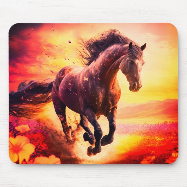Pferdekunst Mousepad (Vorne)