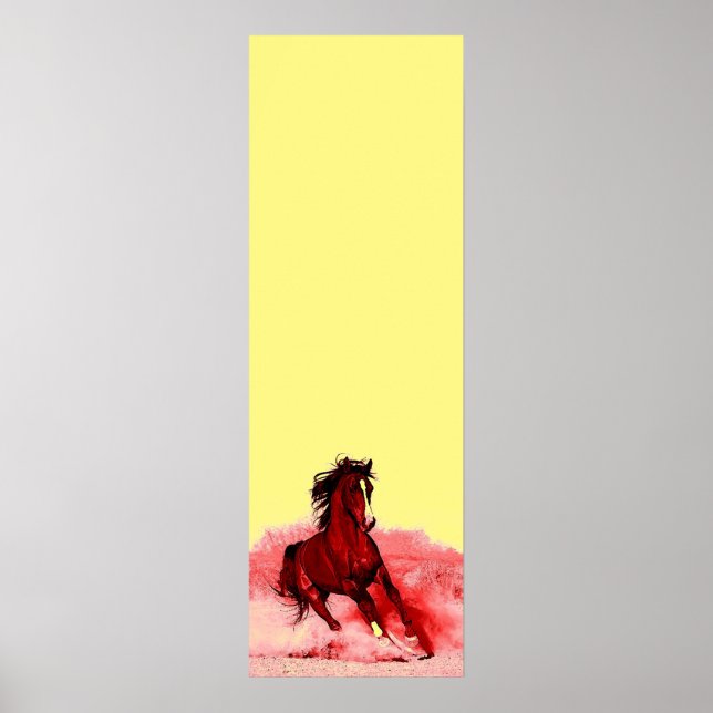 Pferdekunst Poster (Vorne)