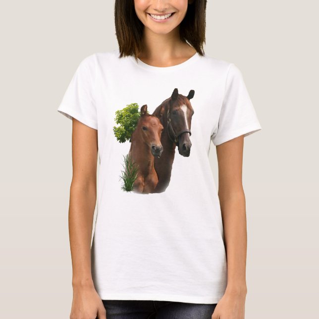Pferdekunst T-Shirt (Vorderseite)