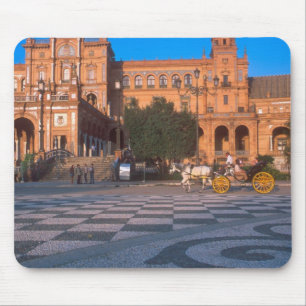 Pferdekutsche auf der Plaza de Espana in Mousepad