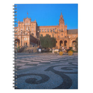 Pferdekutsche auf der Plaza de Espana in Notizblock
