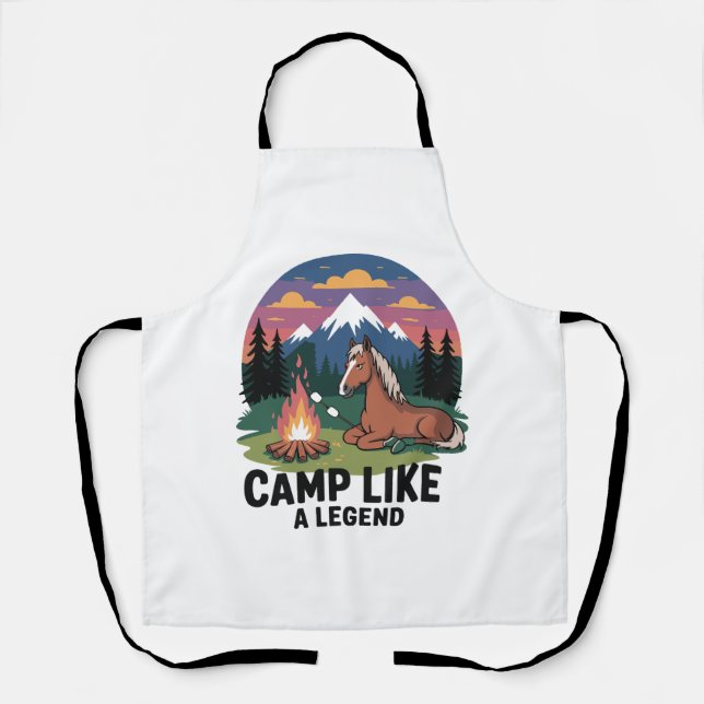 Pferdelager wie ein Camping Schürze (Vorderseite)