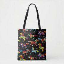 PferdeLeinwand-Taschen-Tasche