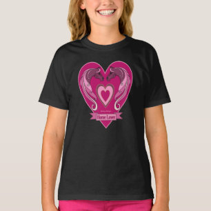 Pferdeliebhaber-Herz-Damen-Unterhemd T-Shirt