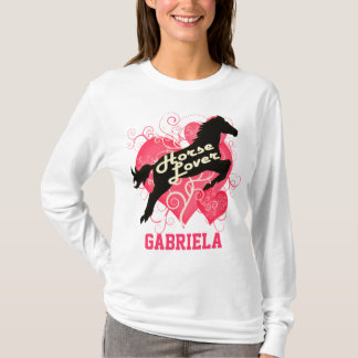 Pferdeliebhaber personalisierte Gabriela T-Shirt