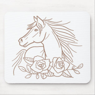 Pferdeliebhaber Reitsport Pony Pferde Cowgirl Cowb Mousepad