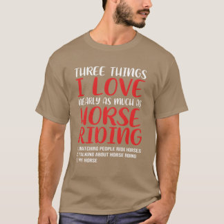Pferdeliebhaber Reitsport Springreiten Frie T-Shirt