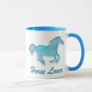 Pferdeliebhaber-Tasse im Türkis Tasse