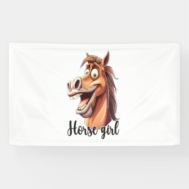 Pferdemädchen Banner (Horizontal)