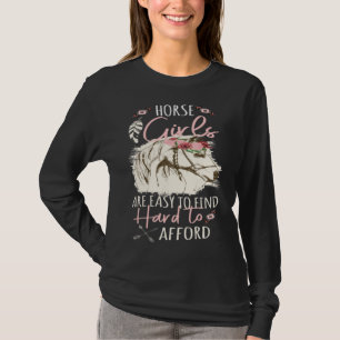 Pferdemädchen leicht zu lieben, aber einfach schwe T-Shirt