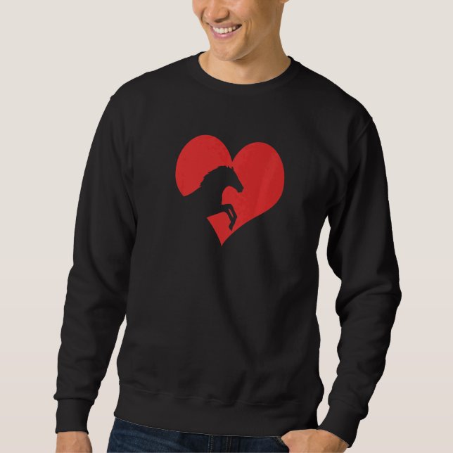 Pferdemädchen Reiten Sweatshirt (Vorderseite)