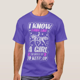 Pferdemädchen Reiter Freundschaft Tiere lustig T-Shirt