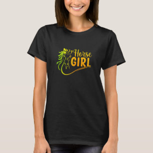 Pferdemädchen Reitsport Liebe Pferde Teenager Kind T-Shirt