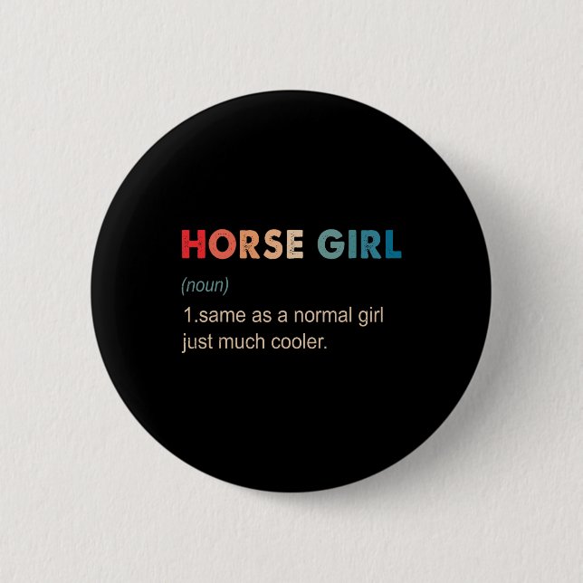 Pferdemagazin Definition Funny Reittier Geschenk H Button (Vorderseite)