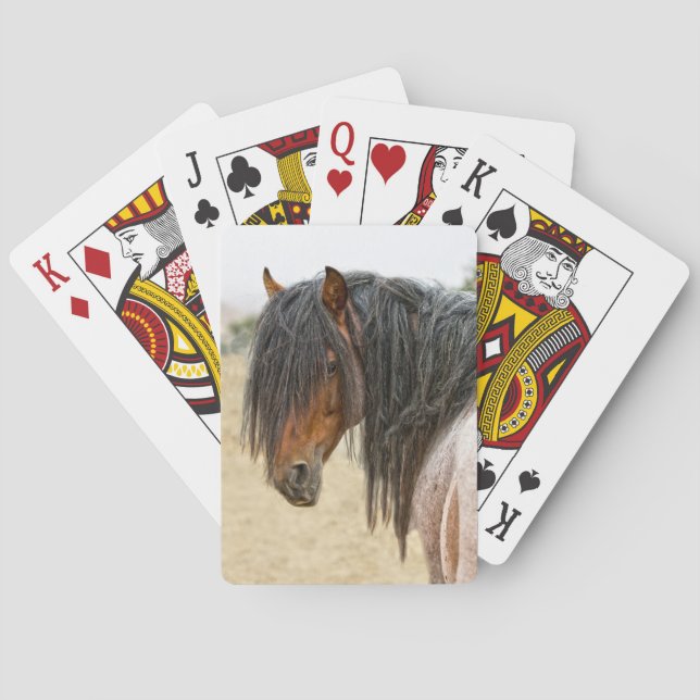Pferdemähne Spielkarten (Rückseite)